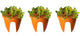 Go Hooked Flower Pots | Railing Pots | Hanging Planters | Flower Pots | 12 Inch | Green | Set of 3