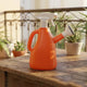 Go Hooked 2in1 Plant Watering Can with Spray Bottle & Shower Head 1 Litre | Multi-Purpose Garden Water Sprayer for Indoor Plants, Balcony Garden & Nursery | Plastic Watering Pot with Handle (Orange)