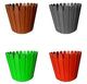 Go Hooked Plastic Garden Fence Pot, Multicolour, 11 inch, 4 Pieces