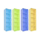 Go Hooked 5-Grid Plastic Storage Box Drawer Organizer (Set of 4) (Multicolor)