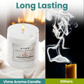 GoHooked white jar candle with pumpkin spice scent, 120 ml, 35-hour burn time, for aromatherapy and home decor.