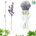 Go Hooked purple artificial baby's breath flower stem, 60cm, made of soft rubber and plastic with flexible wire.