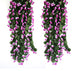 VIMIFORYOU Artificial Hanging Rose Garlands Artificial Rose Flowers Vines for Home D�cor, Party D�cor, Special Occasion D�cor (Pack of 2, 35 Inch, Purple)