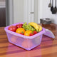 Go Hooked Multipurpose Plastic Storage Gift Basket With Net Cover Stylish Basket With Zip Net Cover Versatile Durable Stylish Convenient Compact Functional Efficient Pack of 1 Purple