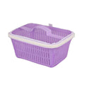 Go Hooked purple plastic storage basket with zip net cover for fruits and vegetables