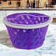 Go Hooked Plastic Storage Basket with Net Cover & Zip | 28 x 28 x 15 cm Multipurpose Organizer for Kitchen, Pantry, & Home | Durable Food Storage Basket, Insect-Proof, Breathable Design (Purple)