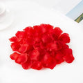GoHooked red artificial rose petals, 300 pcs, perfect for romantic occasions like proposals and anniversaries.
