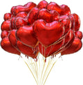 GoHooked red heart-shaped foil balloons for Valentine's Day, anniversaries, and romantic occasions.