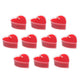 Go Hooked Valentineâ€™s Day DÃ©cor Set Heart Shape Wax Candle 10 pcs Perfect for Proposals, Candlelight Dinners, Anniversaries