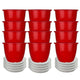 Go HookedPlastic Duro Flower Pot for Gardening, Indoor/Outdoor Planter-Red (8 Inch)(Pack of 12 with Tray)