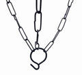 GoHooked red plastic hanging planter chain with hook. Set of 3.