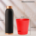 GoHooked 4 inch red plastic self-watering planter pot with UV protection. Measures 4.25 inches tall.