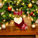 Go Hooked Christmas Decoration Santa Socks Single Pair Festive Home Decor for Trees, Walls & Doors | Durable, Vibrant & Reusable (Red, Pack of 1)