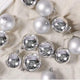 Go Hooked Christmas Decoration Hanging Balls Ornaments Festive Home Decor for Trees, Walls & Doors | Durable, Vibrant & Reusable (OB07- Silver, Pack of 12)