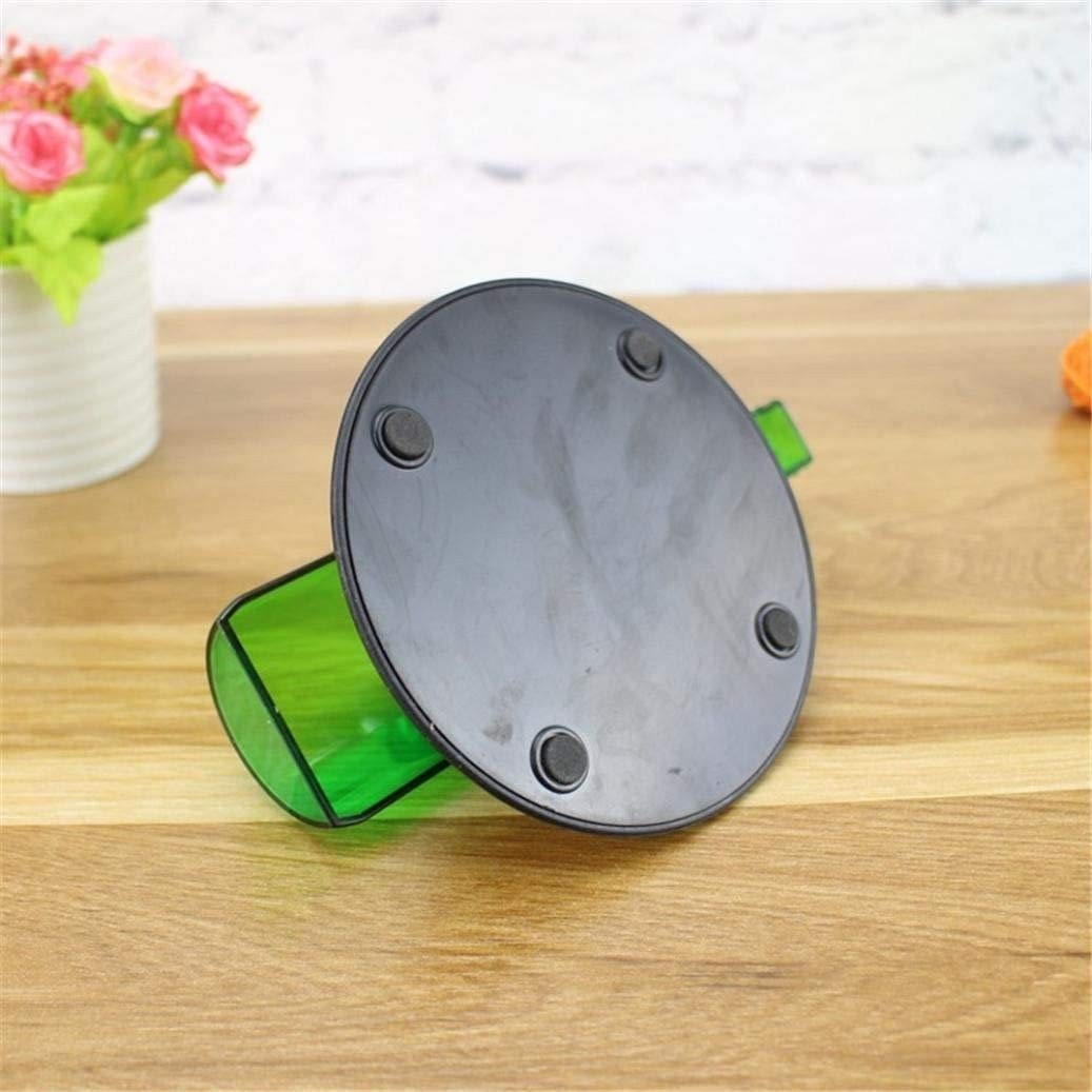 GoHooked green spin the bottle drinking game with black base and anti-slip feet on a wooden table.