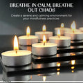 GoHooked unscented white tealight candles in silver holders, pack of 150, long burning for Diwali, puja, parties, weddings, home decor.