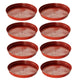 Go Hooked Terracotta Planter Dripping Tray for Tidy Indoor Gardens Bottom Plate Dripping Tray for Elegant Flawless Plant Displays to Maintain Clean Surfaces 12 Inch Pack of 8