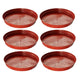Go Hooked Terracotta Planter Dripping Tray for Tidy Indoor Gardens Bottom Plate Dripping Tray for Elegant Flawless Plant Displays to Maintain Clean Surfaces 6 Inch Pack of 6