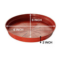GoHooked terracotta planter drip tray, 6 inch diameter, 2 inch height, modern style, set of 6.