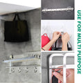 GoHooked transparent adhesive hooks for heavy-duty hanging, ideal for bathrooms and kitchens. Set of 20.