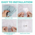 GoHooked transparent self-adhesive wall hooks, set of 5, heavy-duty, no-drilling, waterproof, for keys, bathroom, home.