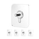 Go Hooked 5pcs Self Adhesive Hooks | Wall Hooks | No-Drilling Waterproof Screw Free Stickers | Heavy-Duty Wall Mount Hooks | Transparent Hanging Hooks for Keys Bathroom Shower Home (Nail Hook)