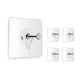 Go Hooked 5pcs Self Adhesive Hooks | Wall Hooks | No-Drilling Waterproof Screw Free Stickers | Heavy-Duty Wall Mount Hooks | Transparent Hanging Hooks for Keys Bathroom Shower Home (Photo Frame Hook)