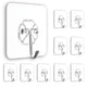 Go Hooked 10pcs Self Adhesive Hooks | Wall Hooks | No-Drilling Waterproof Screw Free Stickers | Heavy-Duty Wall Mount Hooks | Transparent Hanging Hooks for Keys Bathroom Shower Home (Flower Hook)