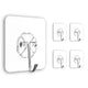 Go Hooked 5pcs Self Adhesive Hooks | Wall Hooks | No-Drilling Waterproof Screw Free Stickers | Heavy-Duty Wall Mount Hooks | Transparent Hanging Hooks for Keys Bathroom Shower Home (Flower Hook)