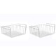 Go Hooked 16" Inch Under Shelf Basket Assorted Color Powder Coated Iron Space-Saving Versatile Heavy Duty Sleek and Sturdy Efficient Compact and Durable Modern Robust Elegant Set of 2