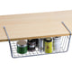 Go Hooked 12 Inch Undershelf Storage Basket Under Cabinet Storage Organizer 1 Pc Silver Space Saving Versatile Heavy Duty Sleek and Sturdy Compact and Durable Modern Elegant