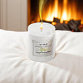 GoHooked ViMe Vanilla Mousse aroma candle in a white jar, 120ml, hand-poured with aromatherapy benefits.