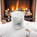 GoHooked ViMe Blueberry scented candle in a white jar, 120 gm, 35-hour burn time, aromatherapy for relaxation.
