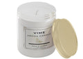 GoHooked ViMe Rose & Amber scented candle in a white glass jar with a gold lid. 100ml, hand-poured, 35-hour burn time.