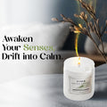 GoHooked ViMe Rosemary Reverie scented candle in a white jar, 120 gm, hand-poured for aromatherapy and home decor.