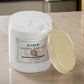 GoHooked Vime white aroma candle with Winelone fragrance, 100ml, hand-poured with a gold lid.