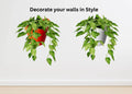 GoHooked orange and white wall-mounted planter pots with trailing green plants
