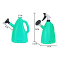 GoHooked teal watering can with spray nozzle, dual-use garden tool, 1L capacity.