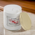 GoHooked white glass jar aroma candle with "Heart to Heart" fragrance, 100ml, hand-poured, 35-hour burn time.