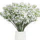 Go Hooked Artificial Flowers | 5Pcs Baby Breath Flowers | White Gypsophila Babies Breath Real Touch Flowers for Wedding Bouquet Floral Arrangement Party (Without Vase)