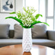 Go Hooked Artificial Flowers with Vase | 5Pcs Baby Breath Flowers | White Gypsophila Babies Breath Real Touch Flowers for Wedding Bouquet Floral Arrangement Party Home Decor