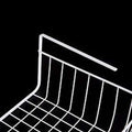 Go Hooked white powder coated iron under shelf basket, 16 inch, set of 3. Space saving and versatile.