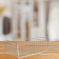 Go Hooked white powder coated iron under shelf basket for versatile kitchen organization