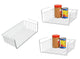 Go Hooked Multipurpose Under Shelf Basket Coated Iron Under Cabinet Storage Organizer Rack Shelf Under Shelf Organizer Rack For Kitchen Bedroom 2 Pcs 12 Inch and 1 Pc 16 Inch White Pack of 3