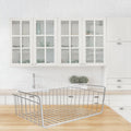 GoHooked white coated iron under shelf storage basket organizer rack for kitchen and bedroom