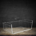 Go Hooked white powder coated iron under shelf basket, versatile for kitchen storage, set of 2.