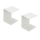 Go Hooked Heavy Duty Metal Wall Mounted Book Shelves for Study Room Living Room and Bedrooms Modern Stylish Storage Durable Space Efficient Functional White 2 Pcs