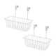 Go Hooked Over Door Hanging Basket Hanging Cabinet Storage Organizer White Space Saving Versatile Stylish Durable Efficient Modern Convenient Practical Pack of 2