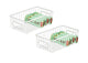 Bianco Multipurpose 10 Inch Metal Bathroom Storage Organizer Basket Bin Modern Wire Grid Design for Organization in Cabinets on Countertops Bedroom Kitchen Bathroom Garage Pack of 2 White