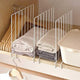 Heartyhome Metal Free Standing Wardrobe Bedroom Shelves Divider Partitions/Shelf Separators Cloth Organizer|Wardrobe Closet Separator(Metal, Plywood Size 18Mm Above For Best Fitting) Set Of 3,White